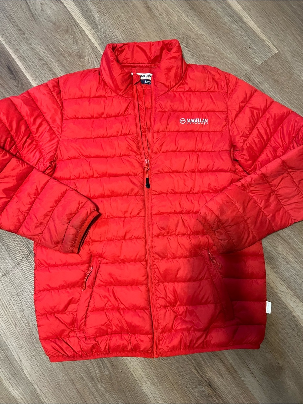 Kids Magellan Outdoors Bright Red Quilted Puffer Jacket Sz L (12-14)